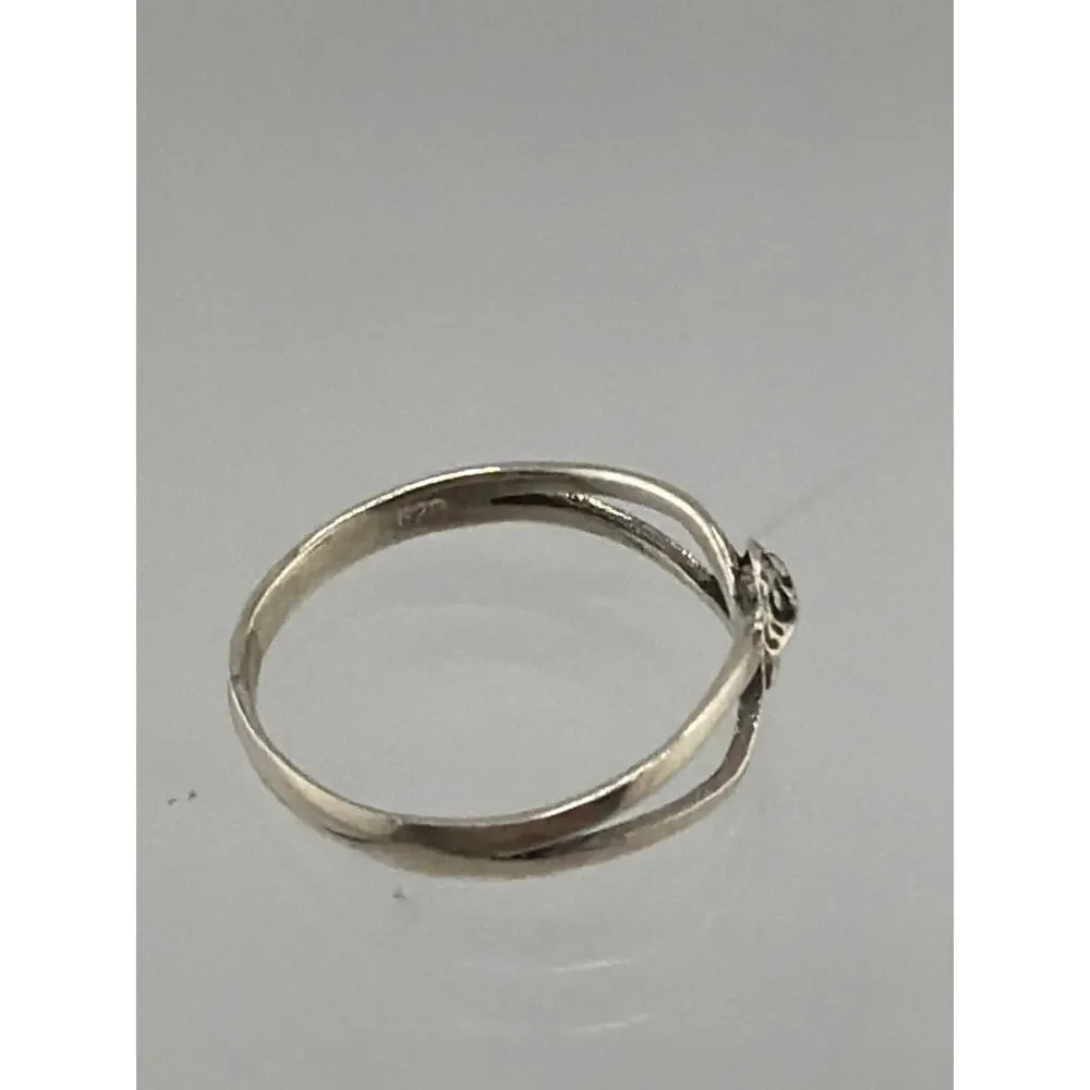 NEW Sterling Silver Artisan Mushroom Ring Size 6 Boho Stackable Rings